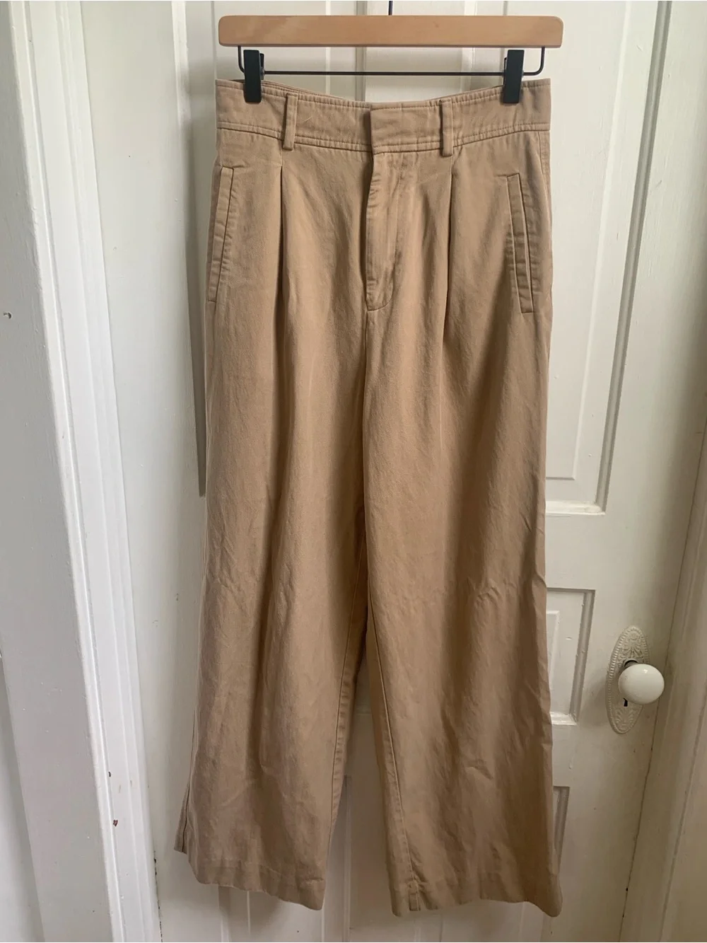 Everlane The Draper Pleated Trouser Pant Tan Brown Size 6